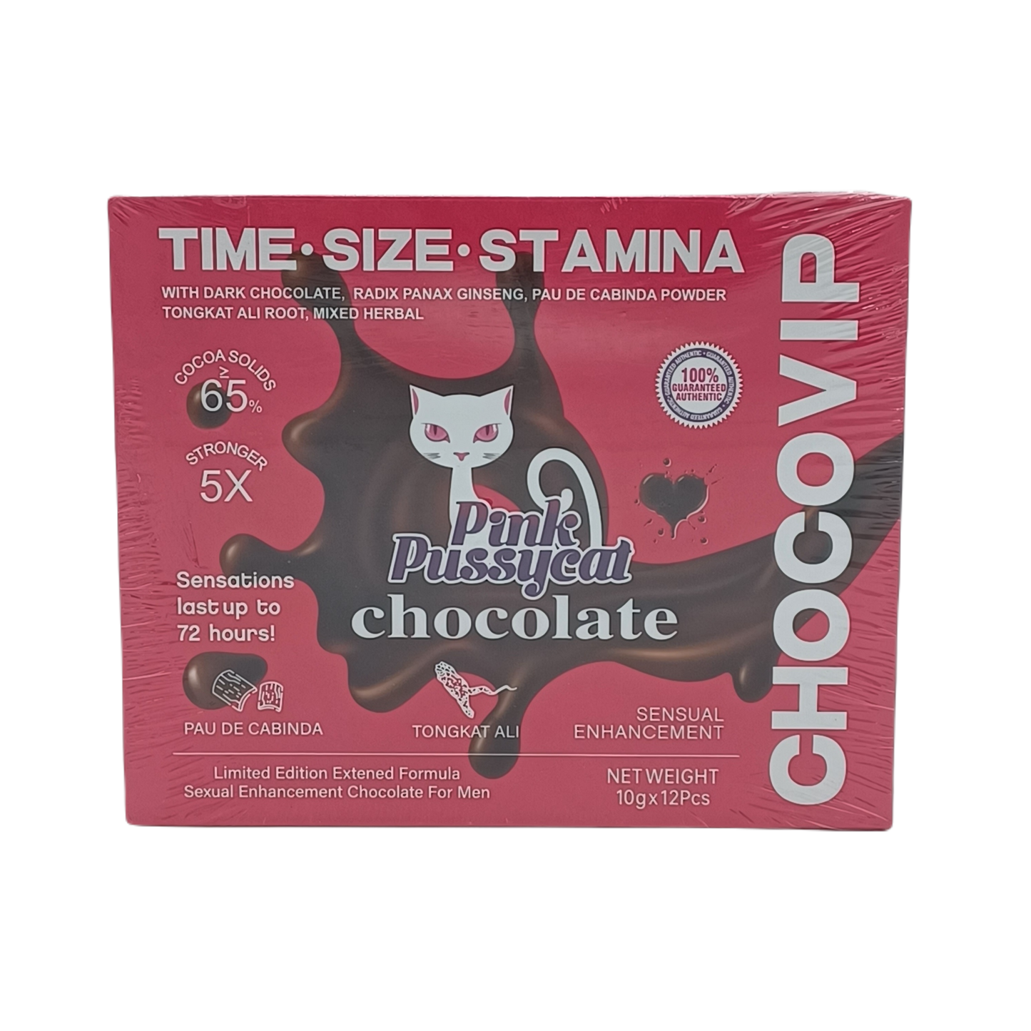 Pink PussyCat ChocoVIP 10g/12ct Chocolate