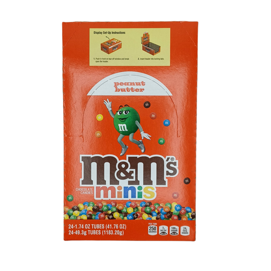 M&M's Minis Mega Tubes Peanut Butter 24ct