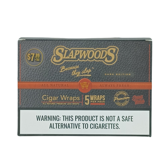 Slapwoods Wraps Dark Edition Black 5/$7.99 10/5ct