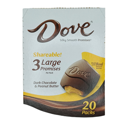 Dove Dark Chocolate PnutBut Share Size 2.75oz/20ct