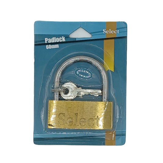 Select Brass PadLock 60mm Blister