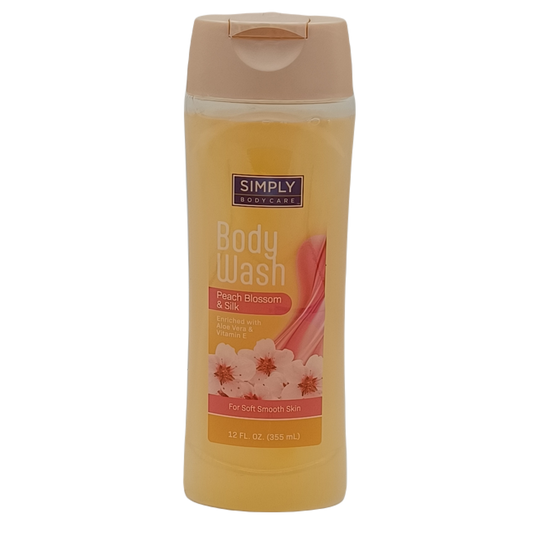 Simply Bodycare Peach Blossom Silk Body Wash 12oz