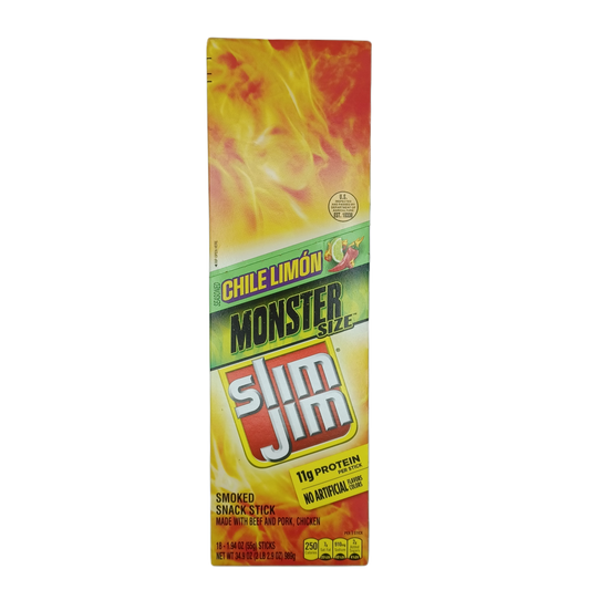 SlimJim Chile Limon Monster Size 1.94z/18ct