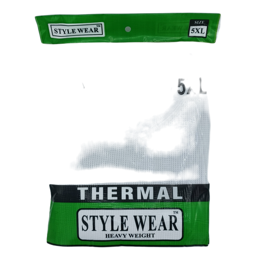 Style Wear Thermal White 5XL 6ct