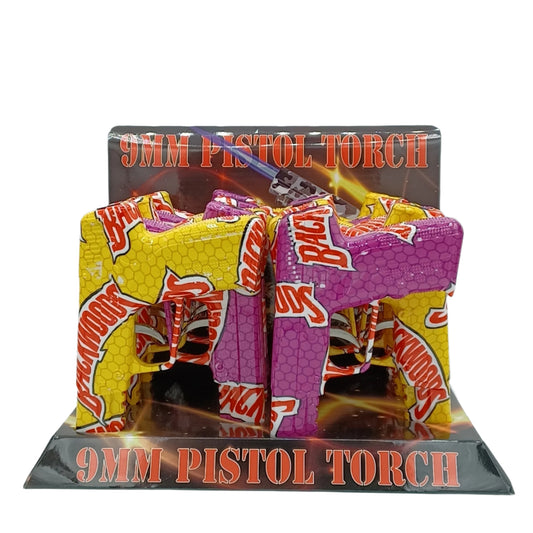 Techno BW 9mm Pistol Lighter 12ct