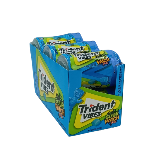 Trident Vibes Sour Patch Blue Raspberry 40pk/6ct