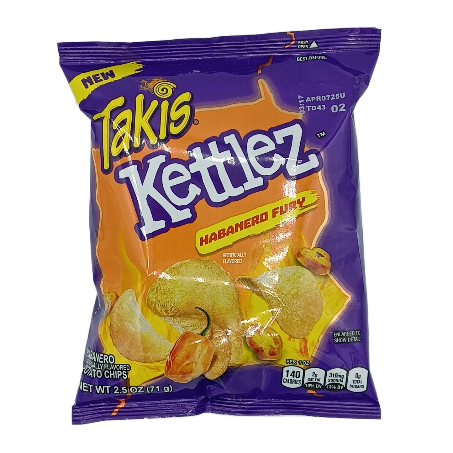 Takis Kettlez Habanero Fury 2.5z PEG
