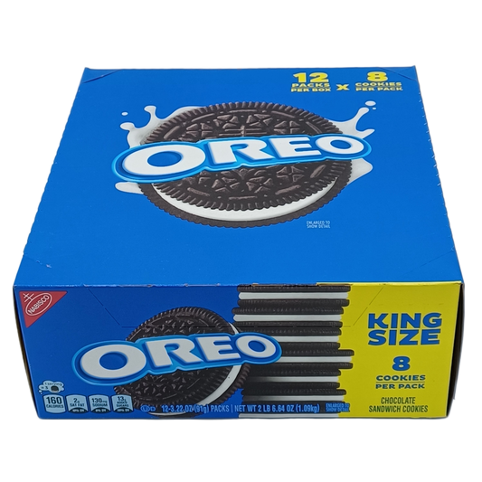 Oreo Cookies King Size 3.22oz 8/12ct