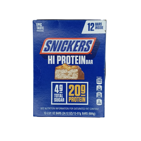 Snickers Hi Protein Bars 2.z/12ct