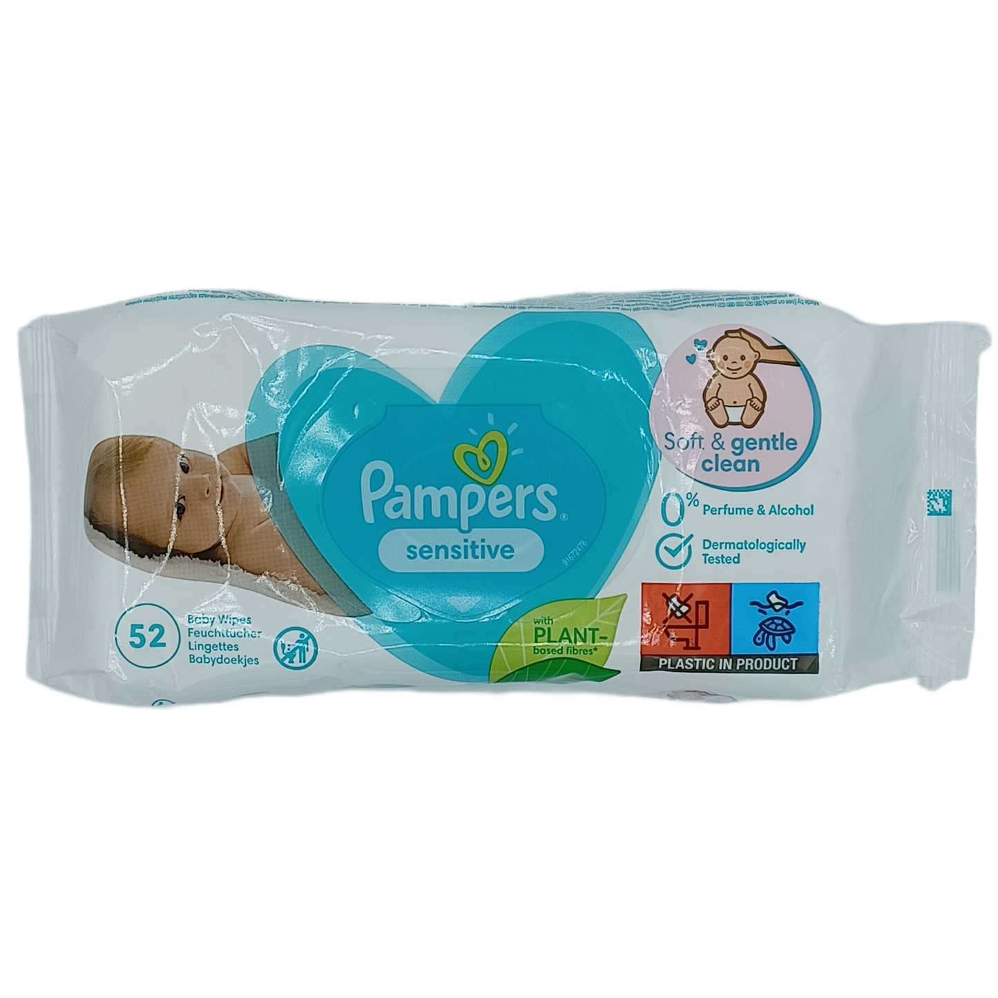Pampers Sensitive Baby Wipes 52ct
