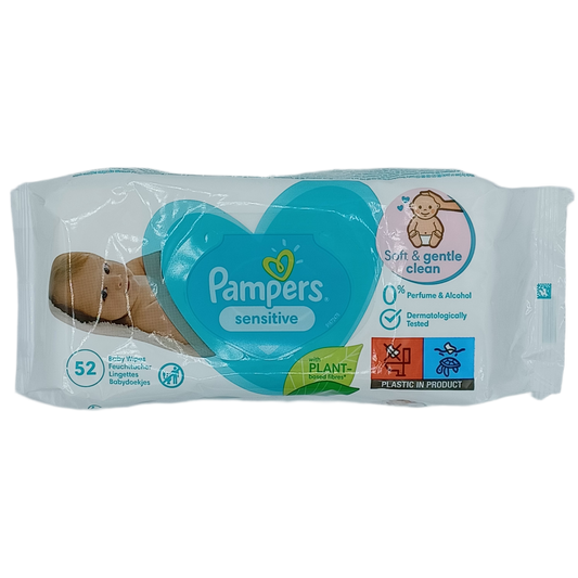 Pampers Sensitive Baby Wipes 52ct