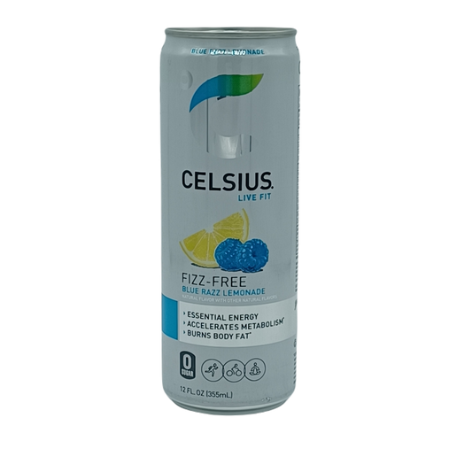 Celsius Blue Razz Lemonade Fizz Free 12oz/12ct