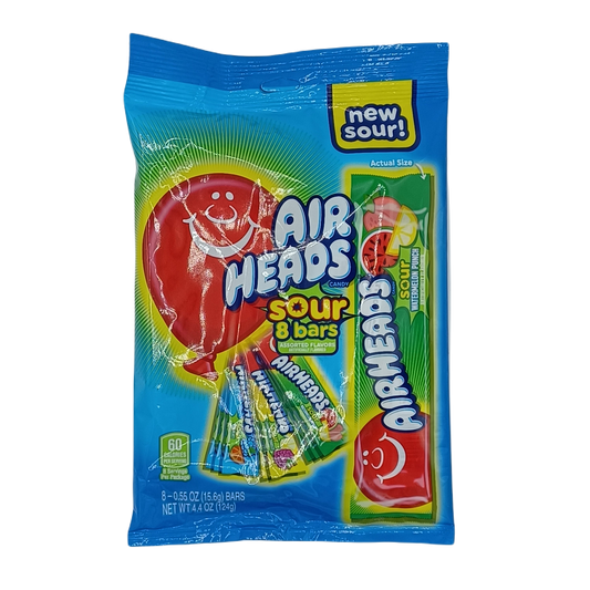 Air Heads Sour 8 Bars Assorted .55z/8ct PEG