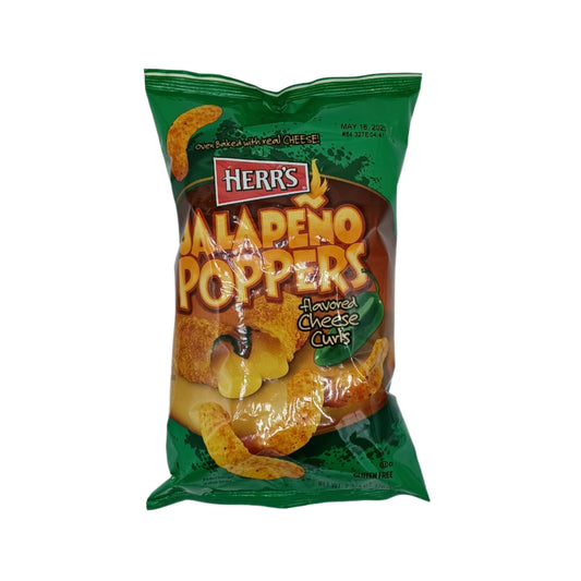 Herrs Cheese Curls Jalapeno Poppers 2.9oz