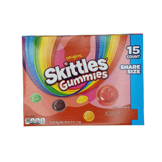 Skittles Original Gummies Share Size 3oz/15ct