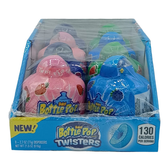 Bazooka Baby Bottle Pop Twisters 2.7oz/8ct