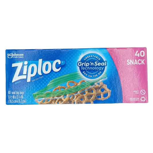 Ziploc Reseal Snack Bags 40ct