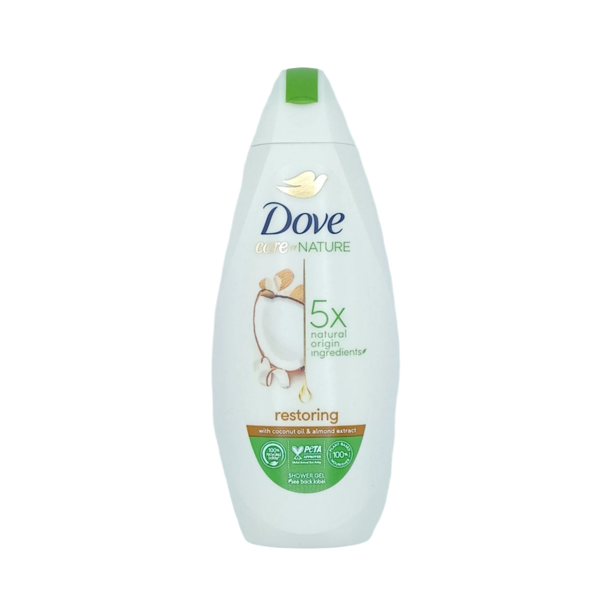 Dove Shower Gel 5X Restoring Coconut Almond 225ml