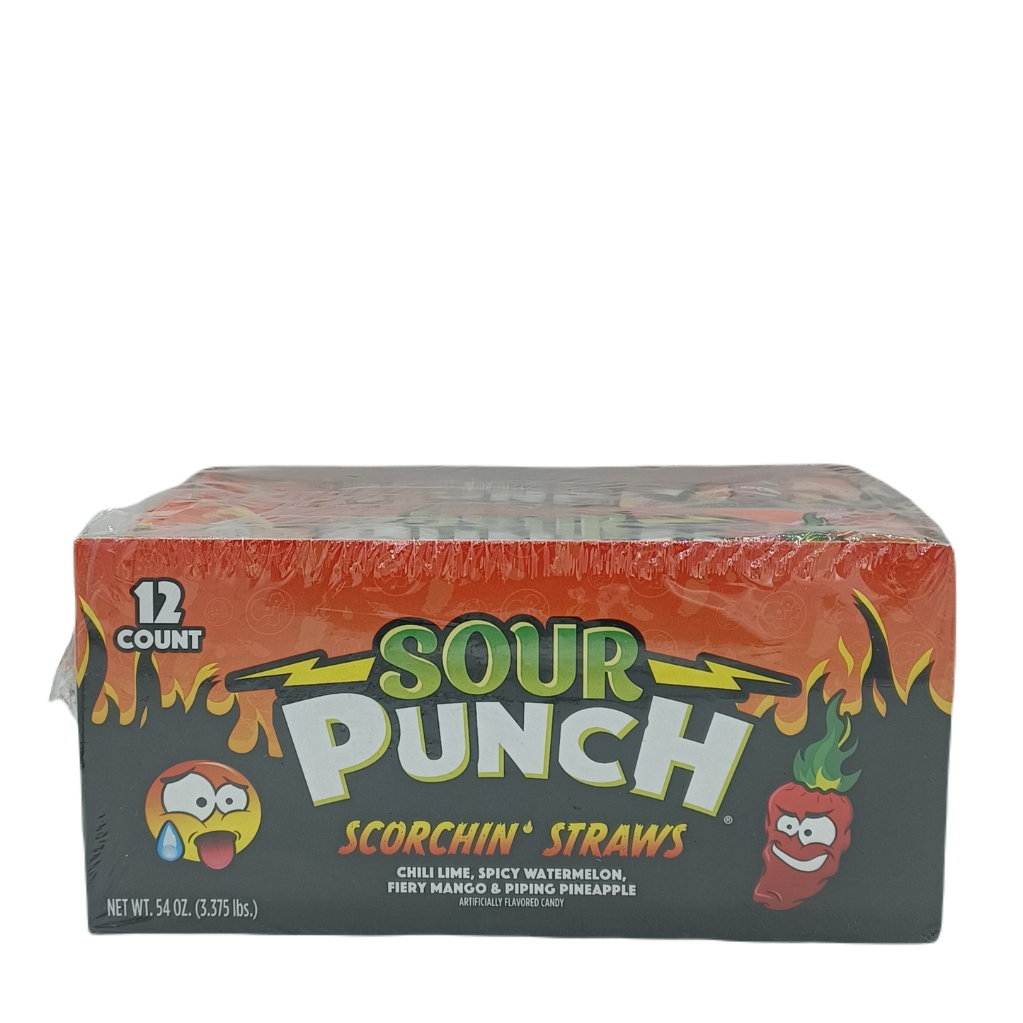 Sour Punch Scorching Straws .54oz/12ct