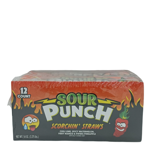 Sour Punch Scorching Straws .54oz/12ct