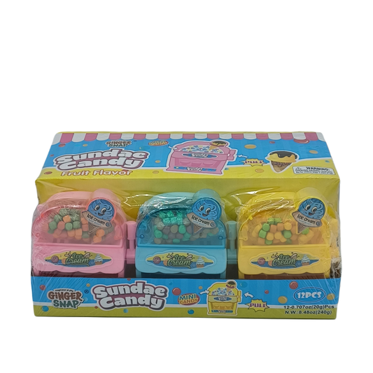 Sundae Candy Fruit Flavor .07oz/12ct