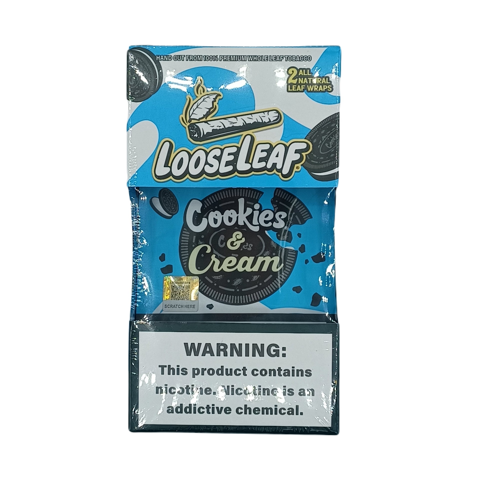 loose leaf wholesale tobacco Natural Wrap Cookies & Cream $2.99, 20 packs of 2 Stock Loose Leaf Cookies & Cream