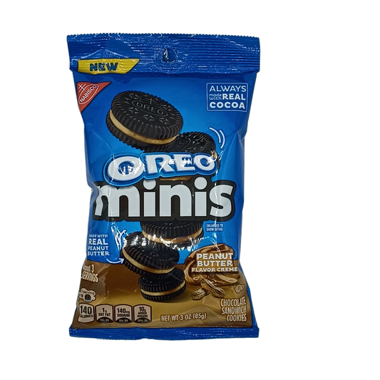 Oreo Mini Choc Cookies Peanut Butter 3oz PEG