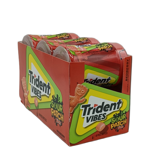 Trident Vibes Sour Patch Redberry 40pk/6ct