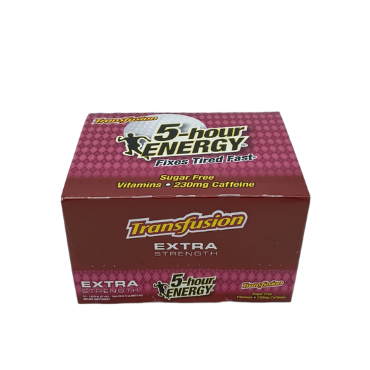 5hr Xtra Strength Transfusion 1.93oz/12ct Shots