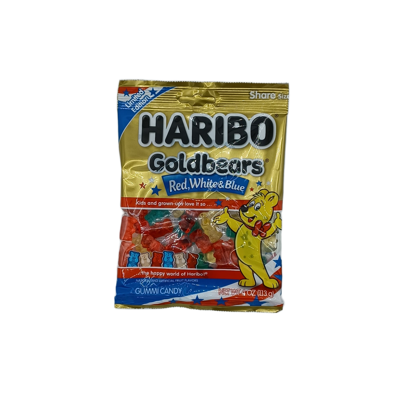 Haribo Goldbears Red White & Blue 4oz PEG