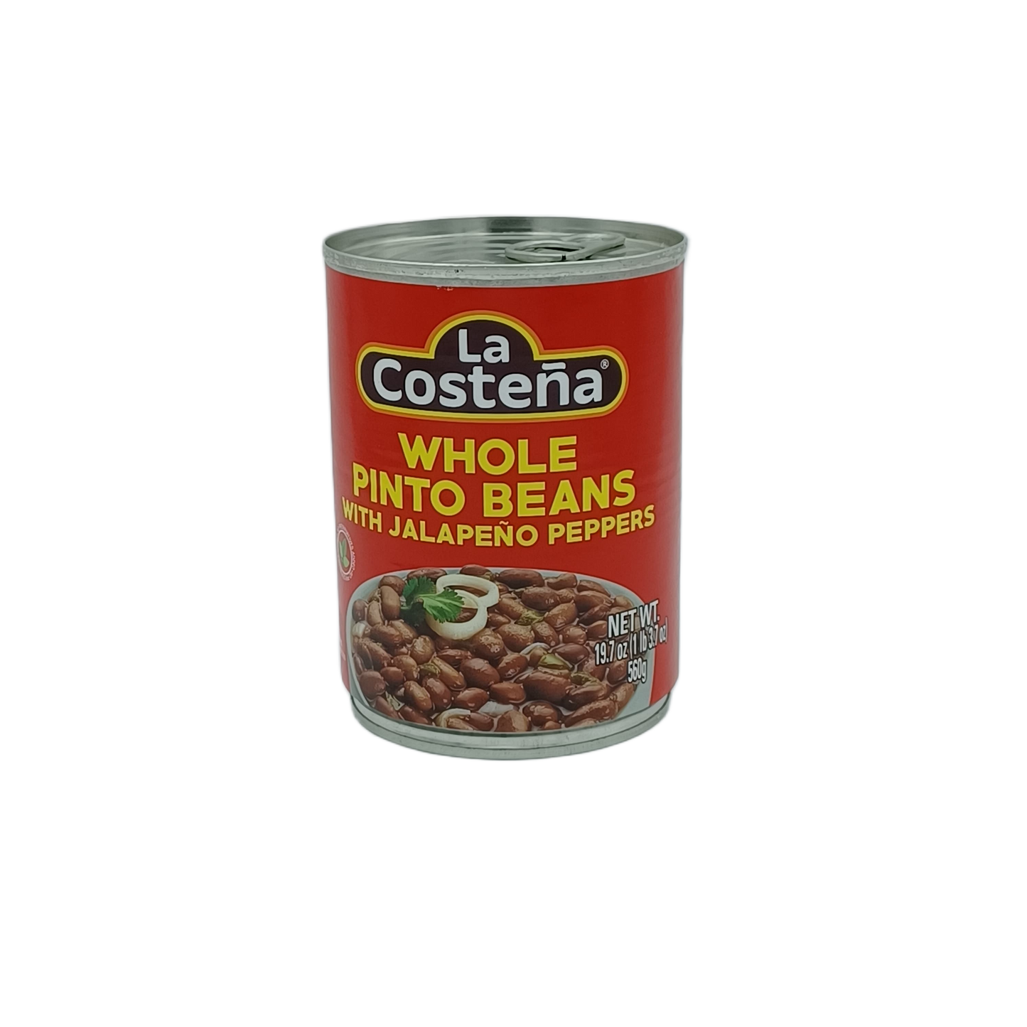 LaCostena Whole Pinto Beans with Jalapeno 19.7oz