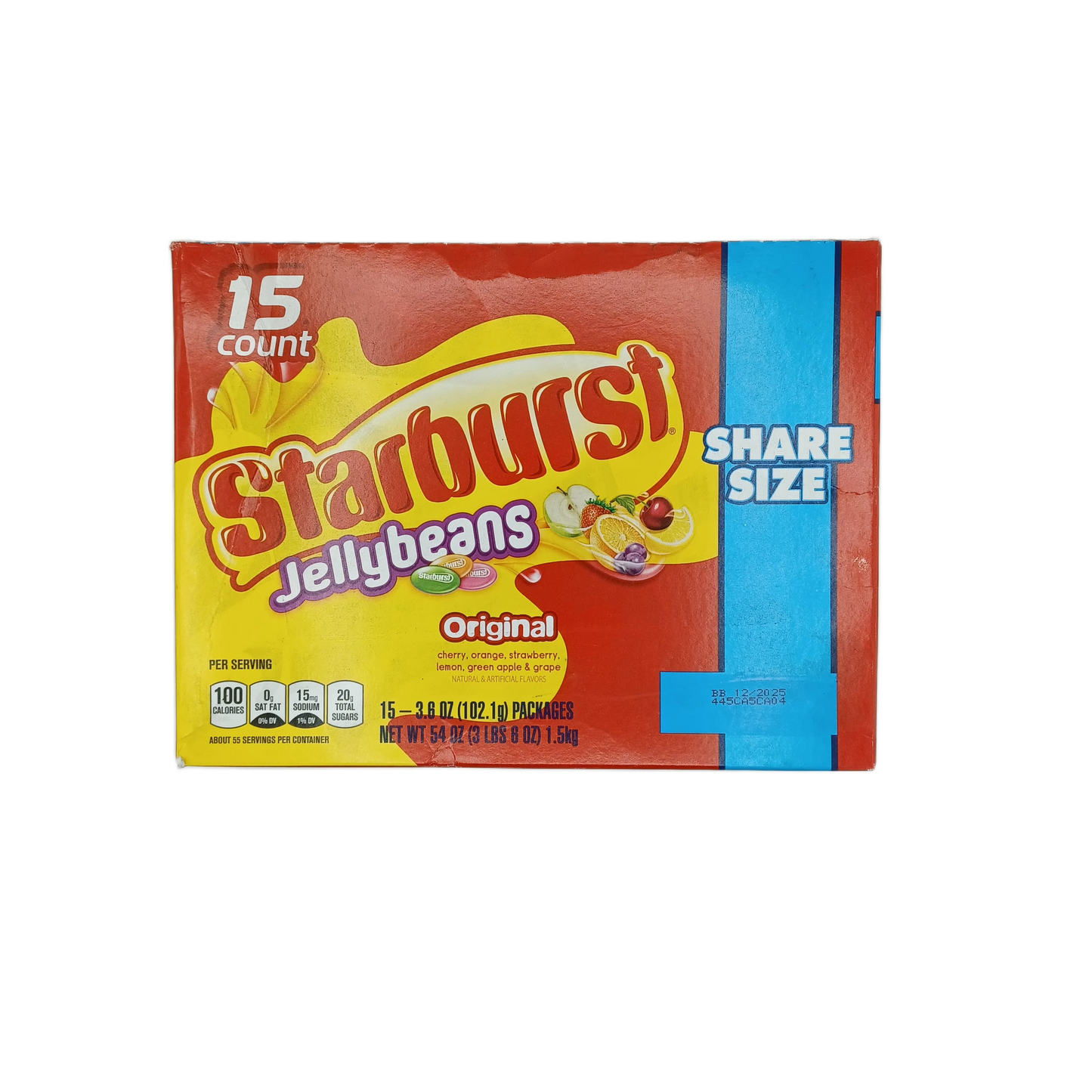 Starburst Jellybeans Original Share Siz 3.6oz/15ct