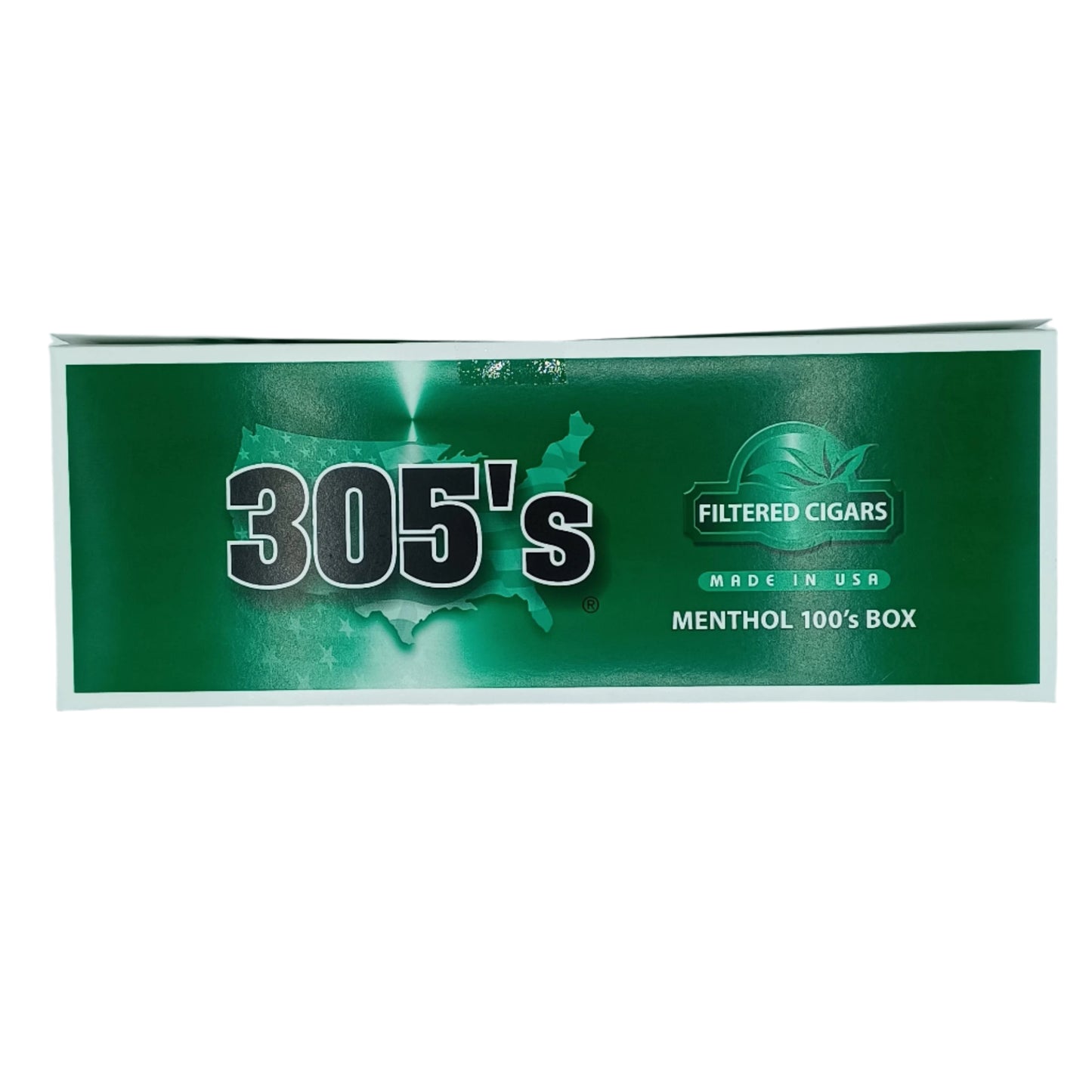 305's Filter Cigars Menthol 100 Box 10/20pk