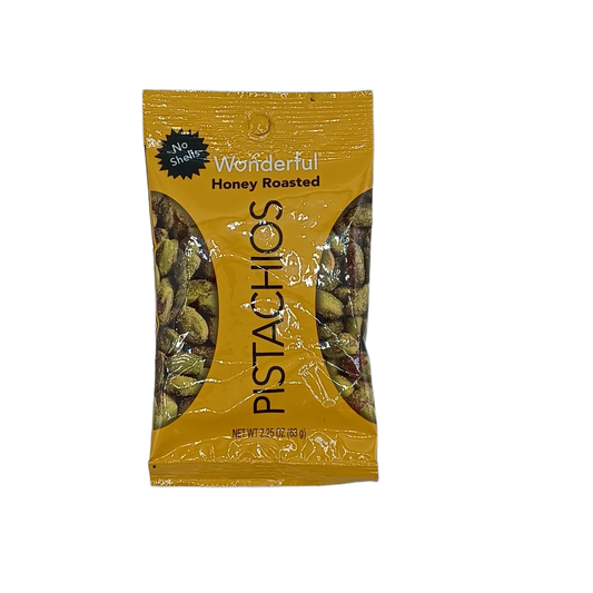 Wonderful Pistachios Honey Roasted 2.25oz PEG