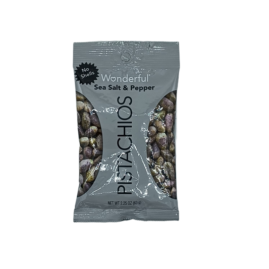 Wonderful Pistachios Sea Salt Pepper 2.25oz PEG