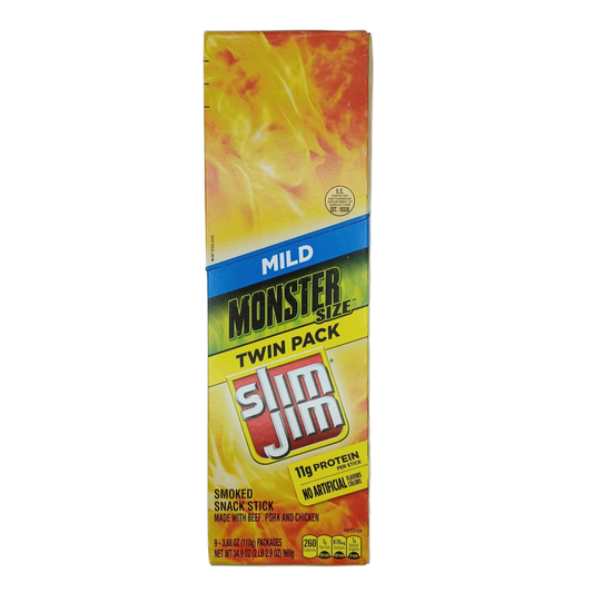 Slim Jim Monster Twin Pack Mild 1.94z/9ct