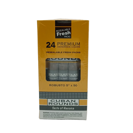 Cuban Rounds Robusto 5" 3pk/8ct