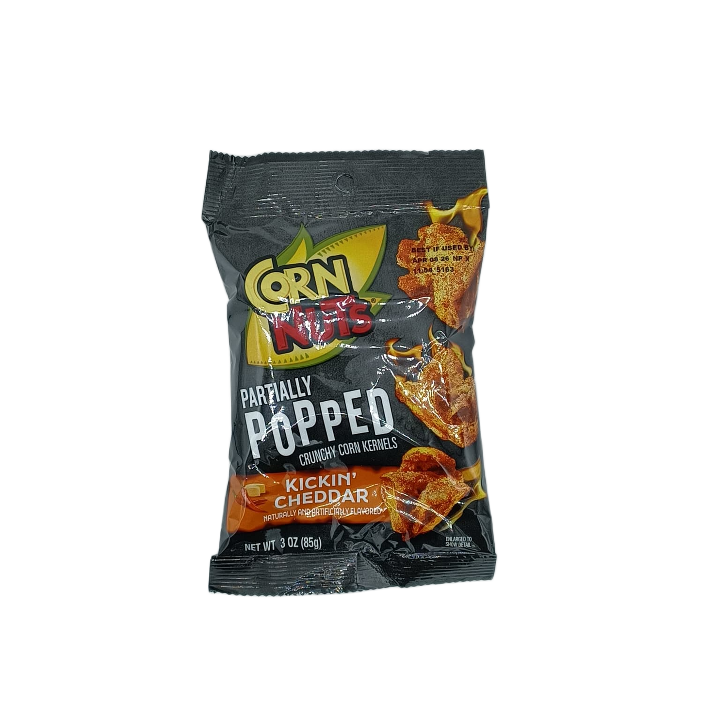 Corn Nuts Popped Kickin Cheddar 3oz PEG