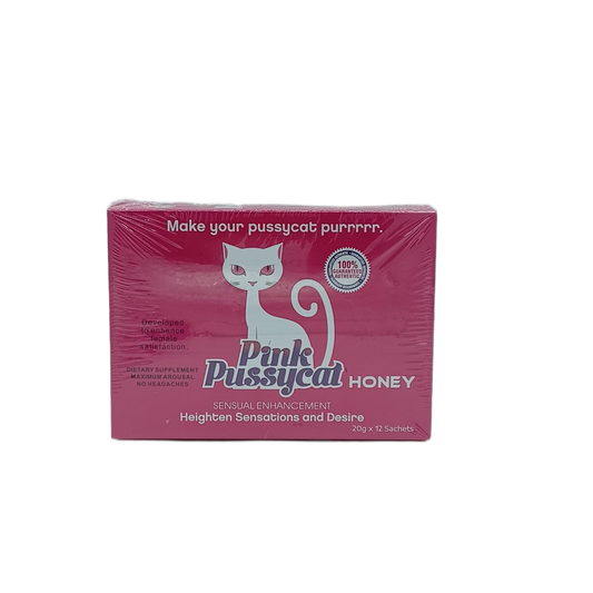 Pink Pussycat Honey Sachets 20g/12ct