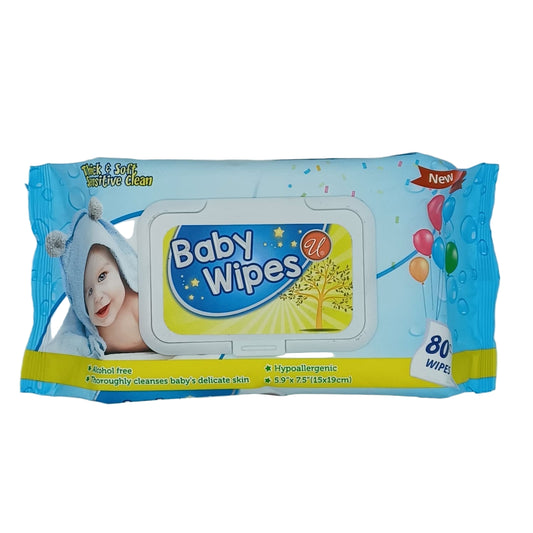 U Baby Wipes Blue 80ct