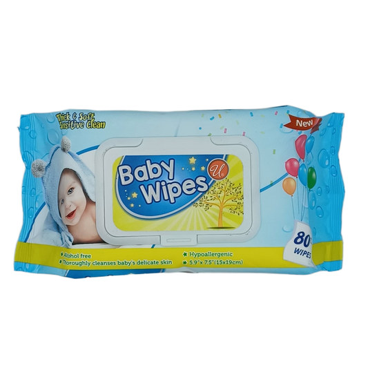U Baby Wipes Blue 80ct