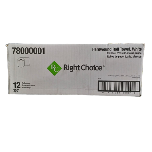 RightChoice InnerWound White PaperTowels 350f/12ct