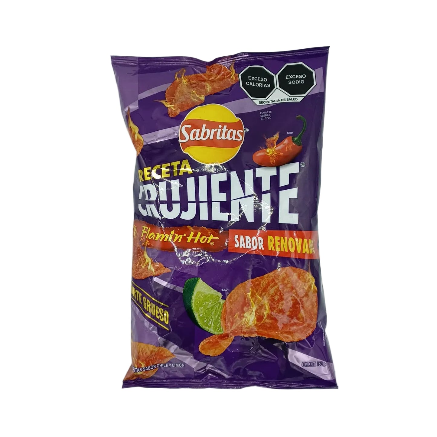 Mexican Sabritas Crujiente Flamin Hot 160g