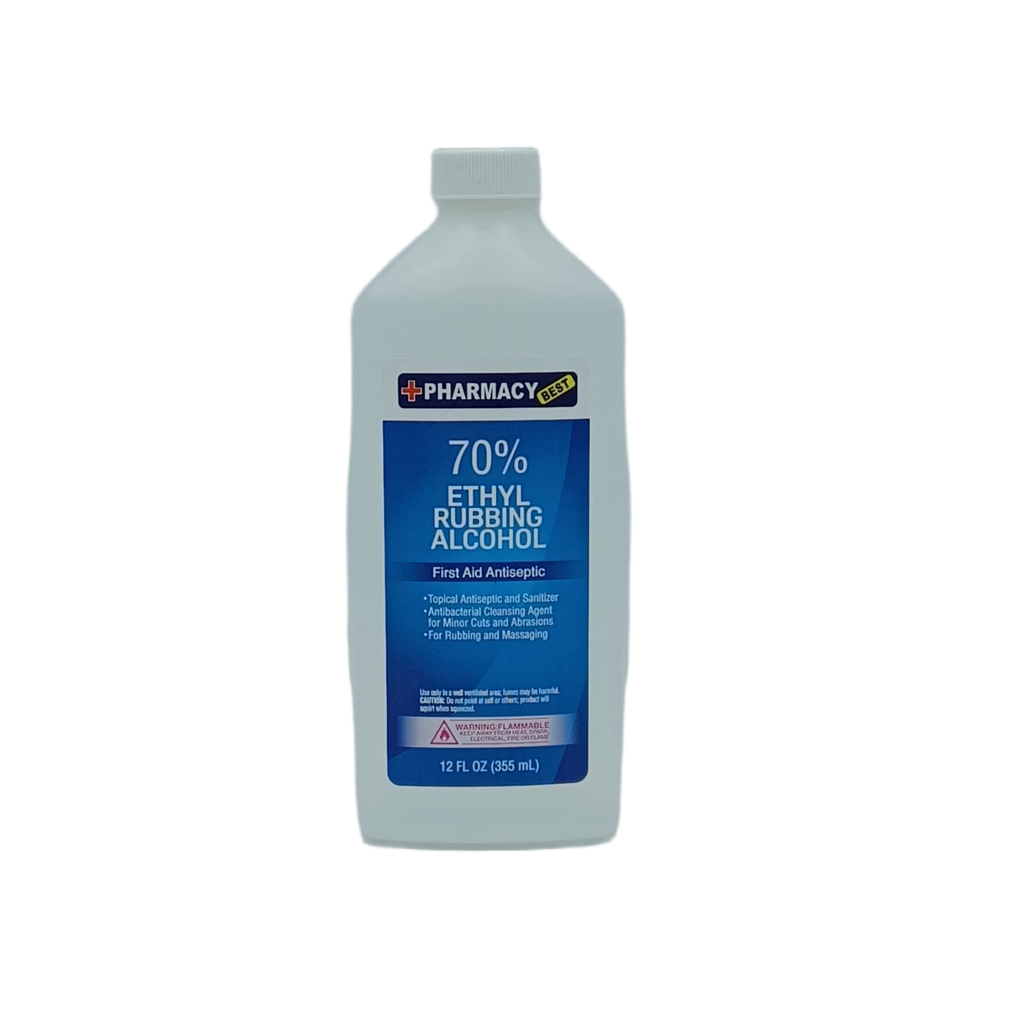 Pharmacy Best Rubbing Alcohol Ethyl 70% 12oz