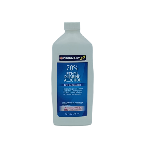 Pharmacy Best Rubbing Alcohol Ethyl 70% 12oz