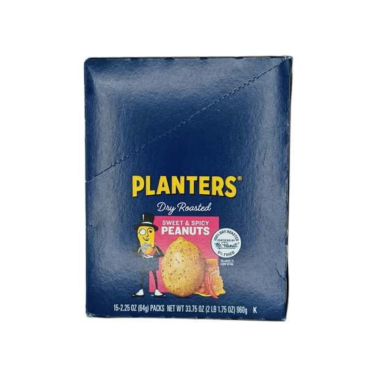 Planters DryRoastedSweetSpicy Pnts 2.25oz/15ct BOX