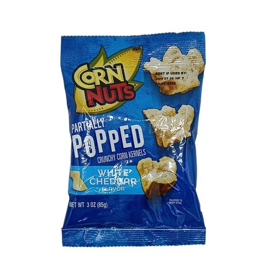 Corn Nuts Popped White Cheddar 3oz PEG