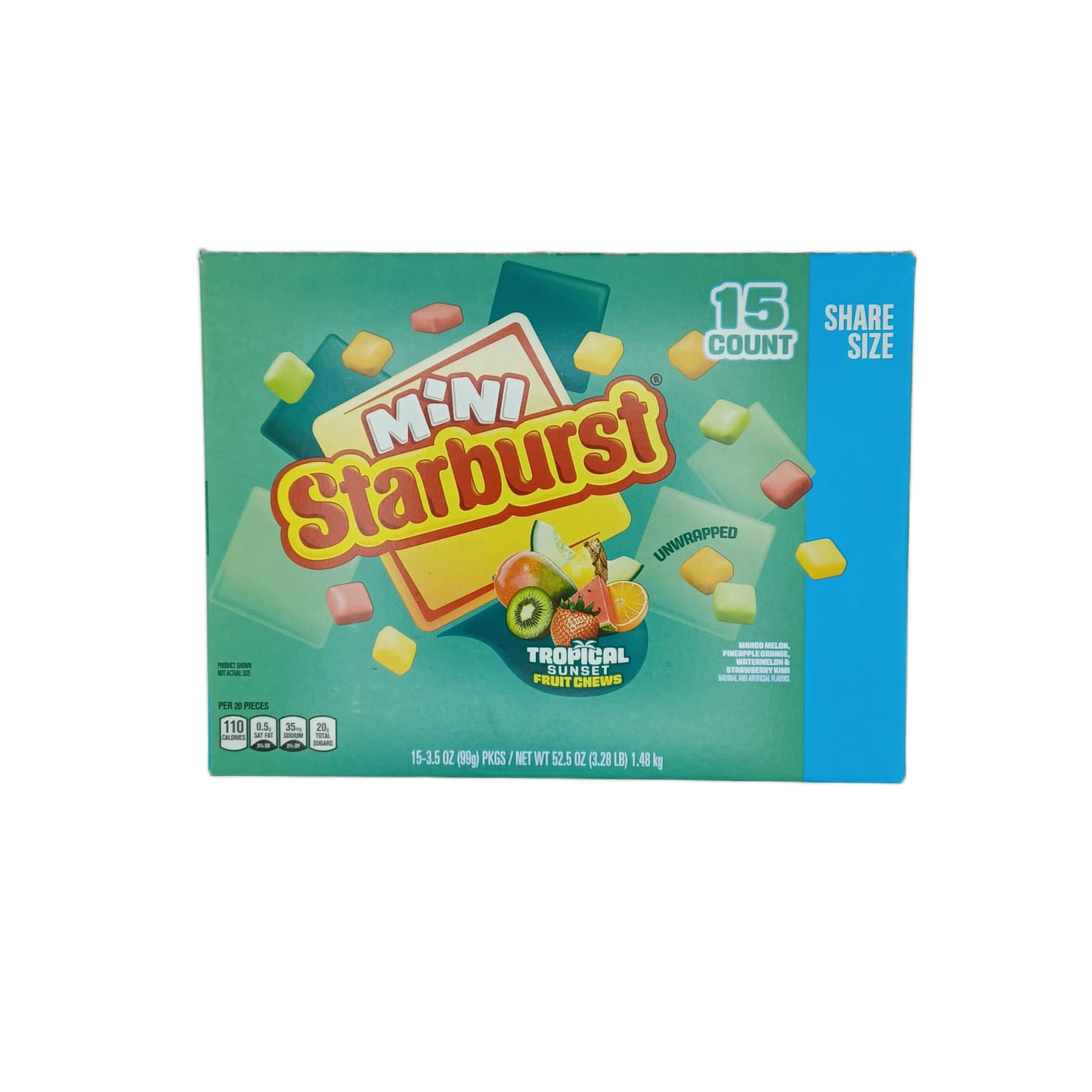 Starburst Mini TropicalSunset ShareSize 3.5oz/15ct