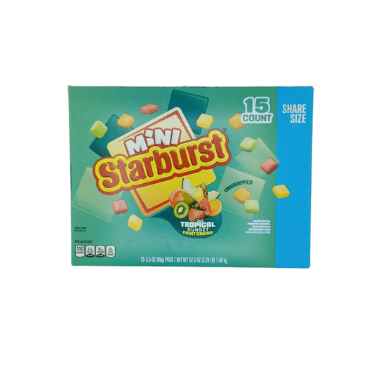 Starburst Mini TropicalSunset ShareSize 3.5oz/15ct