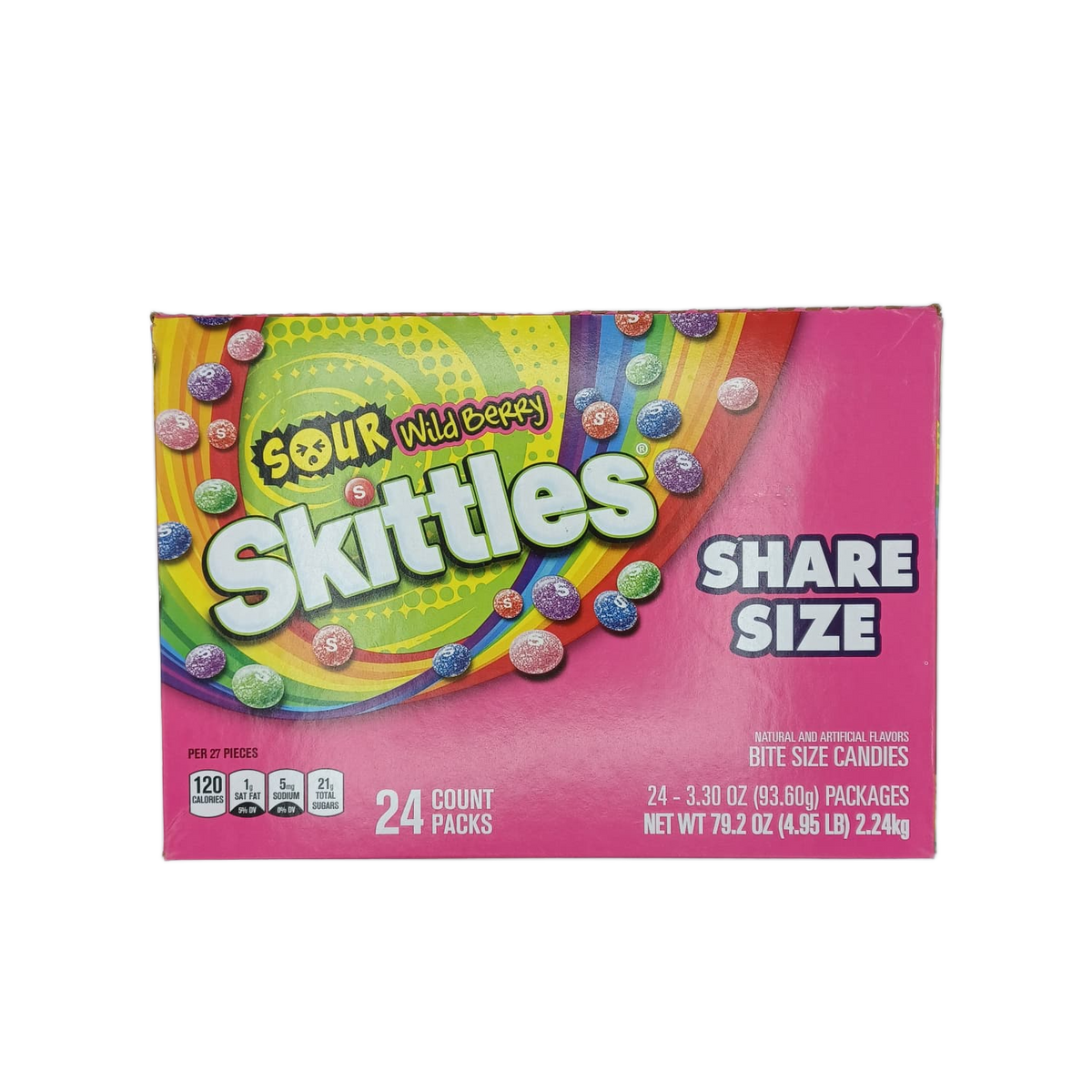 Skittles SourWildBerry Share Size 3.30oz/24ct